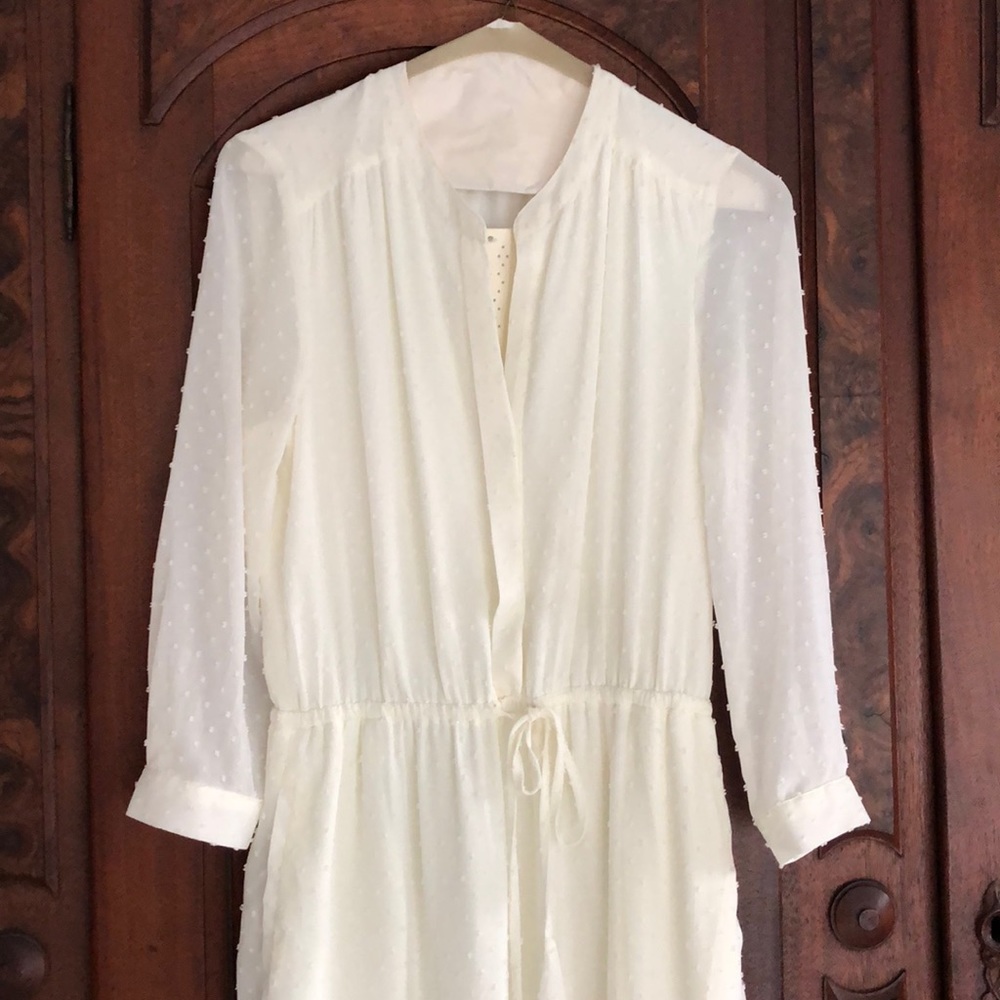 Offwhite xs gauzy shirt dress - Daniel Rainn